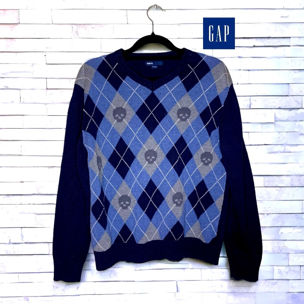 GAP KIDS Boys argyle sweater- XXL